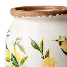 Charger l'image dans la galerie, LEMONA Vase - motif citron jaune – Forme urne M