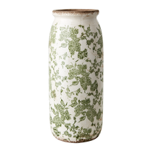 Charger l'image dans la galerie, VICTORIA vase L, Blanc/vert