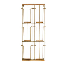 Charger l'image dans la galerie, Porte carte-postale à 6 casiers - Ant. laiton, naturel