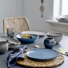 Charger l'image dans la galerie, Assiette creuse, Bleu, Grès