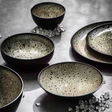 Charger l'image dans la galerie, MIRHA JASPER - bol à soupe - grès - noir/blanc