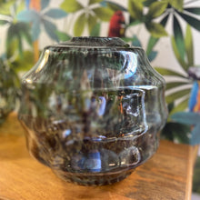 Charger l'image dans la galerie, Vase Rond En Verre Bleu et Marron