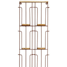 Charger l'image dans la galerie, Porte-Cartes Postales 6 Casiers – Rouille et Bambou