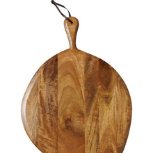Charger l'image dans la galerie, Planche à découper - bois de manguier et lanière en cuir