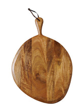 Charger l'image dans la galerie, Planche à découper - bois de manguier et lanière en cuir