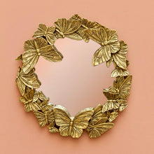 Charger l'image dans la galerie, MIROIR PAPILLONS VIEIL OR