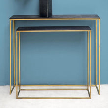 Charger l'image dans la galerie, CONSOLE manguier et métal doré