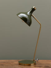 Charger l'image dans la galerie, Lampe de bureau verte et dorée Olive