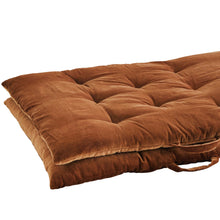 Charger l'image dans la galerie, Matelas en velours de coton - Orange brûlé