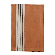 Charger l'image dans la galerie, Torchon de Cuisine en Coton – Orange Brûlé, Blanc Cassé et Noir