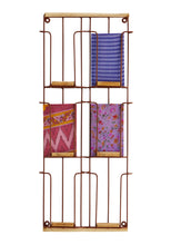 Charger l'image dans la galerie, Porte-Cartes Postales 6 Casiers – Rouille et Bambou