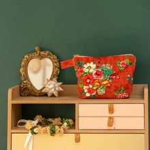 Charger l'image dans la galerie, POCHETTE VELOURS HANAMI ORANGE