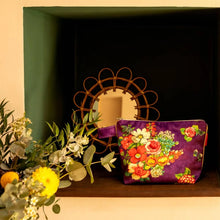 Charger l'image dans la galerie, POCHETTE VELOURS HANAMI VIOLET