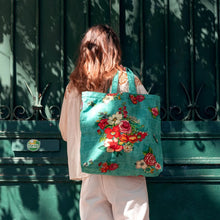 Charger l'image dans la galerie, SAC DE PLAGE HANAMI TURQUOISE