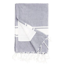 Charger l'image dans la galerie, FOUTAH DOUBLEE BLEU / BLANC