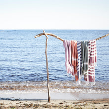 Charger l'image dans la galerie, FOUTAH DOUBLEE VERT / BLANC