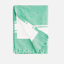 Charger l'image dans la galerie, FOUTAH DOUBLEE VERT / BLANC
