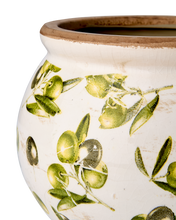 Charger l'image dans la galerie, Cache-pot motif olives – Forme ronde
