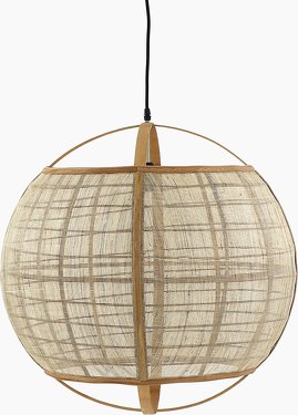 MEKONG D58 - SUSPENSION - LIN / BAMBOU - NATUREL