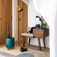 Charger l'image dans la galerie, Meuble d’entrée vide-poches avec banquette – Bois de manguier
