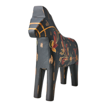 Charger l'image dans la galerie, Cheval décoratif en bois peint noir
