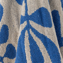 Charger l'image dans la galerie, Plaid NEVINE - Bleu - Coton recyclé
