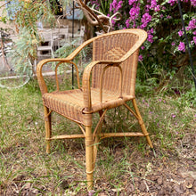 Charger l&#39;image dans la galerie, Fauteuil vintage en rotin
