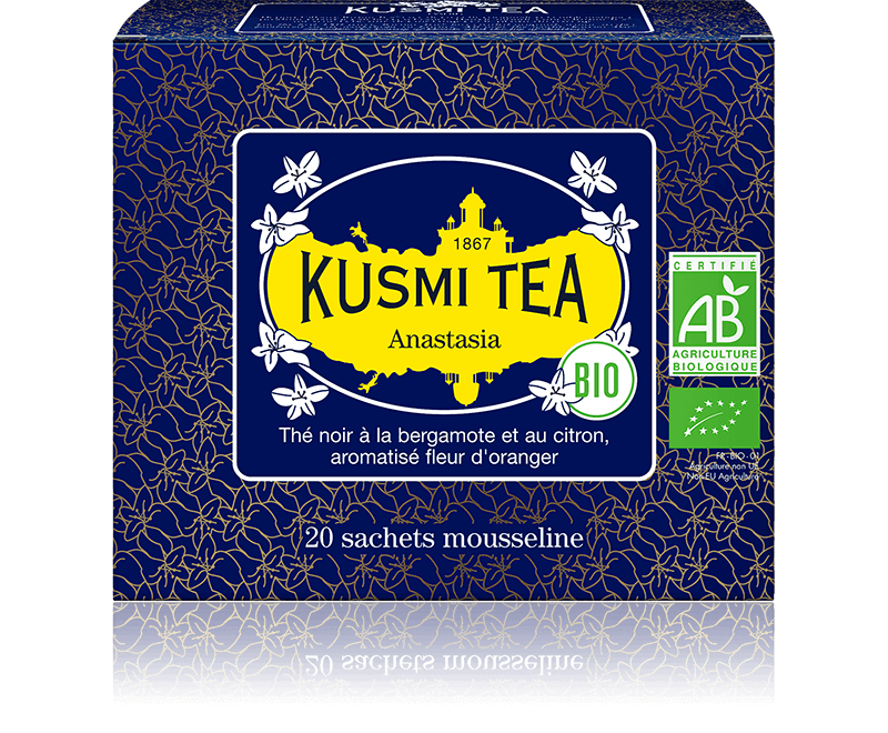 KUSMI TEA - THE NOIR ANASTASIA SACHET BIO