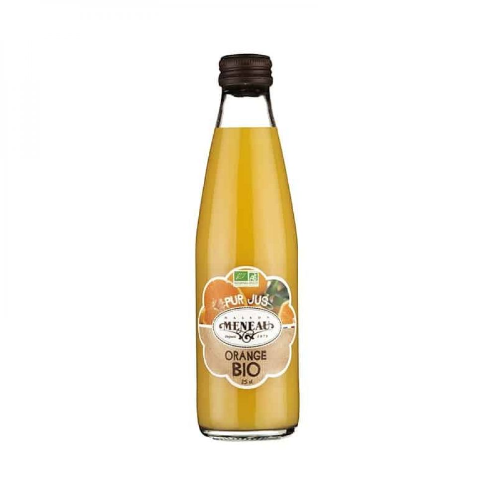 MENEAU - JUS ORANGE BIO BOUTEILLE VERRE 250ML