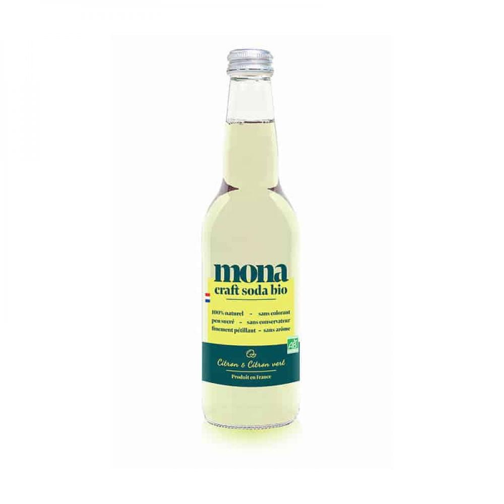 MONA - SODA BIO CITRON CITRON VERT BOUTEILLE VERRE 330ML