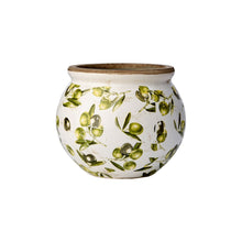 Charger l'image dans la galerie, Cache-pot motif olives – Forme ronde
