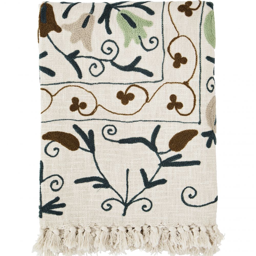 SUZANI - COUVRE LIT / JETTEE DE CANAPE