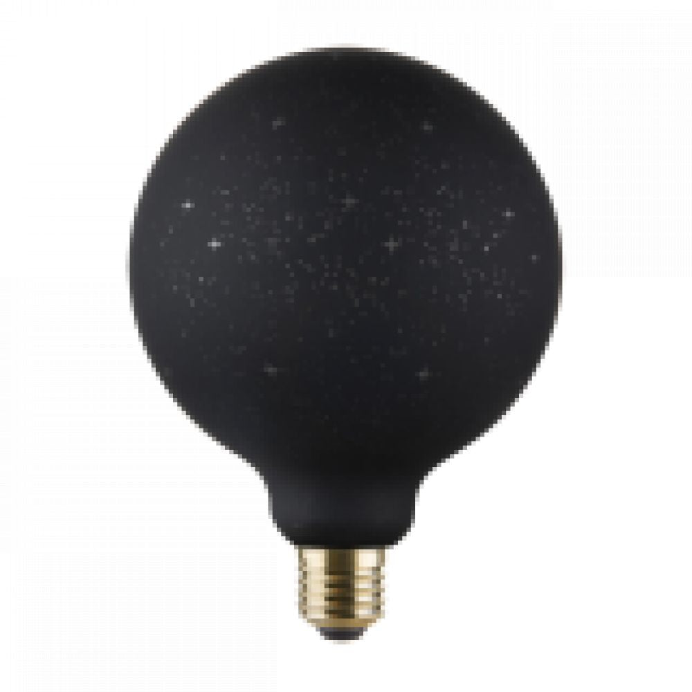 AMPOULE Globe G125 E27 Noire Constellation Graphique 6W 50lm 1800K dim