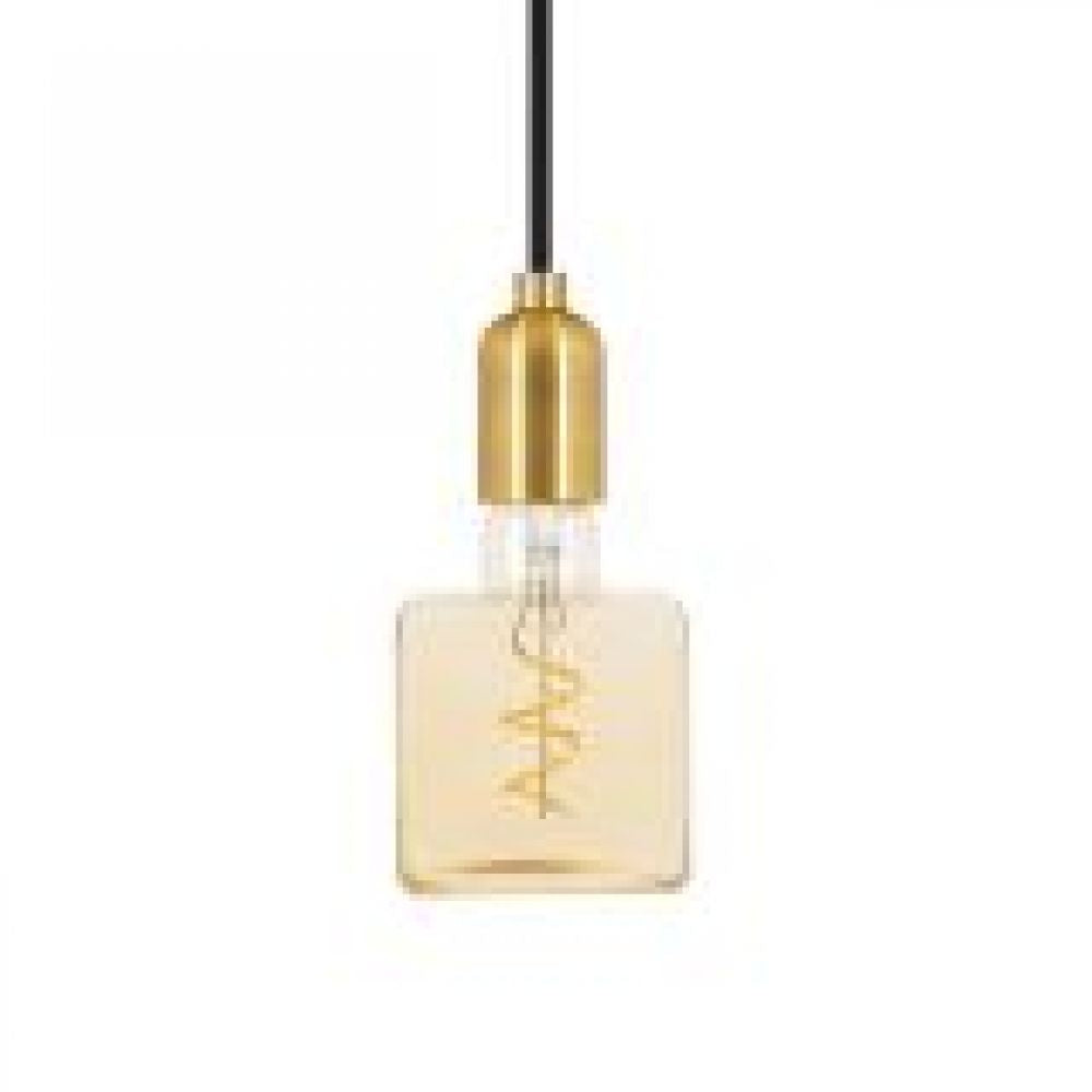 AMPOULE Carré E27 Ambrée Ice cube 4W 240lm 2000K dim