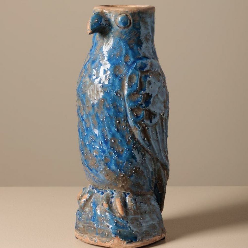 Vase bleu perroquet - G