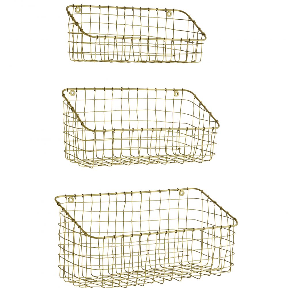 G_ PANIER MURAL EN FER IRON WALL BASKETS