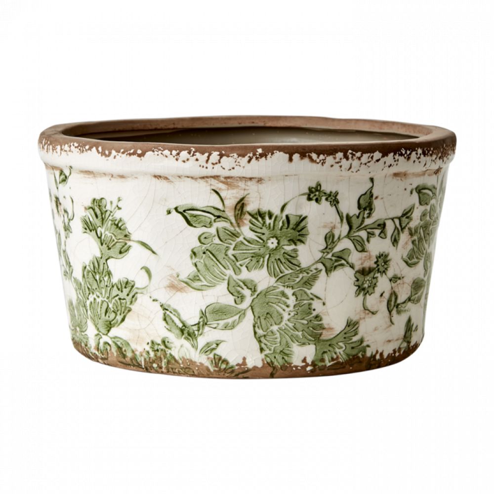 VICTORIA Pot M Blanc/vert