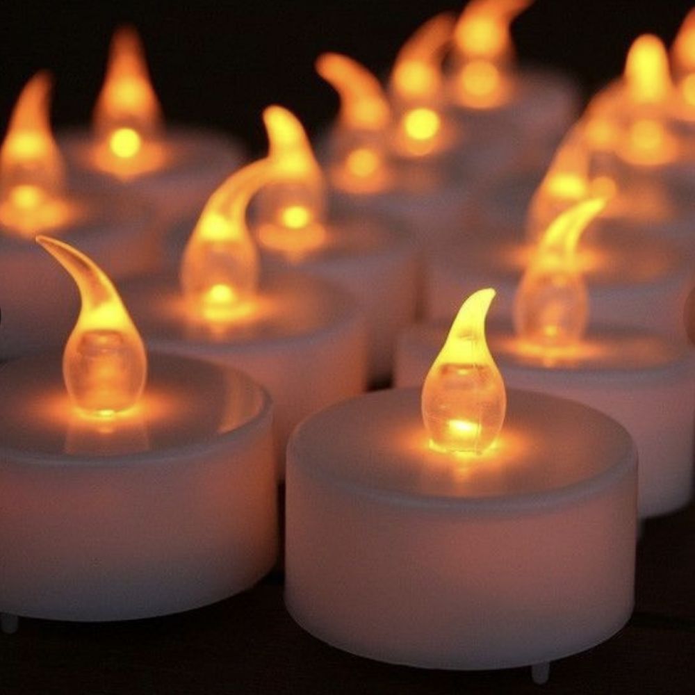 Bougie LED blanc chaud