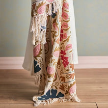 Charger l'image dans la galerie, Plaid CEVA – Rose, Bleu, Brun - Coton
