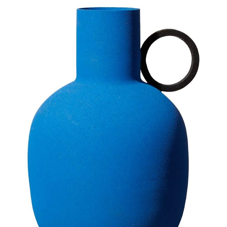 Vase bleu style graphique