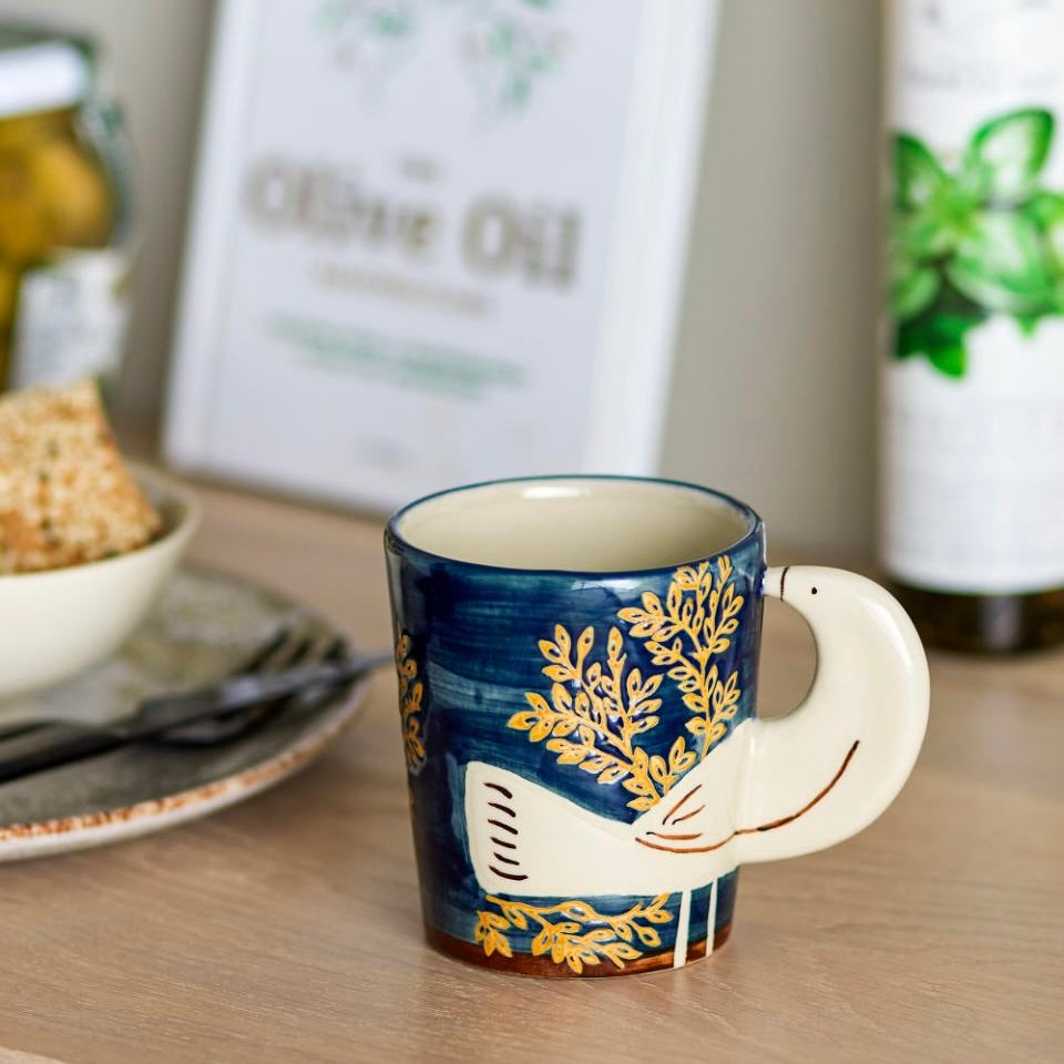Hezha Tasse, Blue, Grès