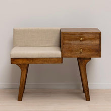 Charger l'image dans la galerie, Meuble d’entrée vide-poches avec banquette – Bois de manguier
