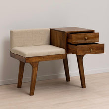 Charger l'image dans la galerie, Meuble d’entrée vide-poches avec banquette – Bois de manguier
